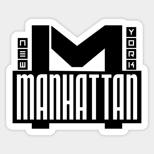 Manhattan Sticker by colorsplash